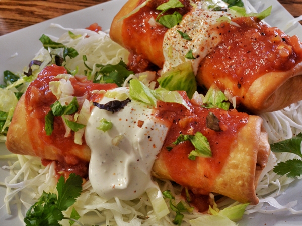 Chimichangas de ternera, receta tradicional mexicana